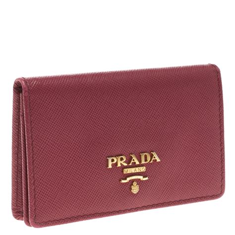 prada red cardholder|Prada card holder wallet.